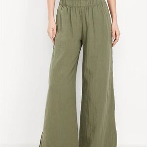 Old Navy Women's Olive Wide Leg Pants